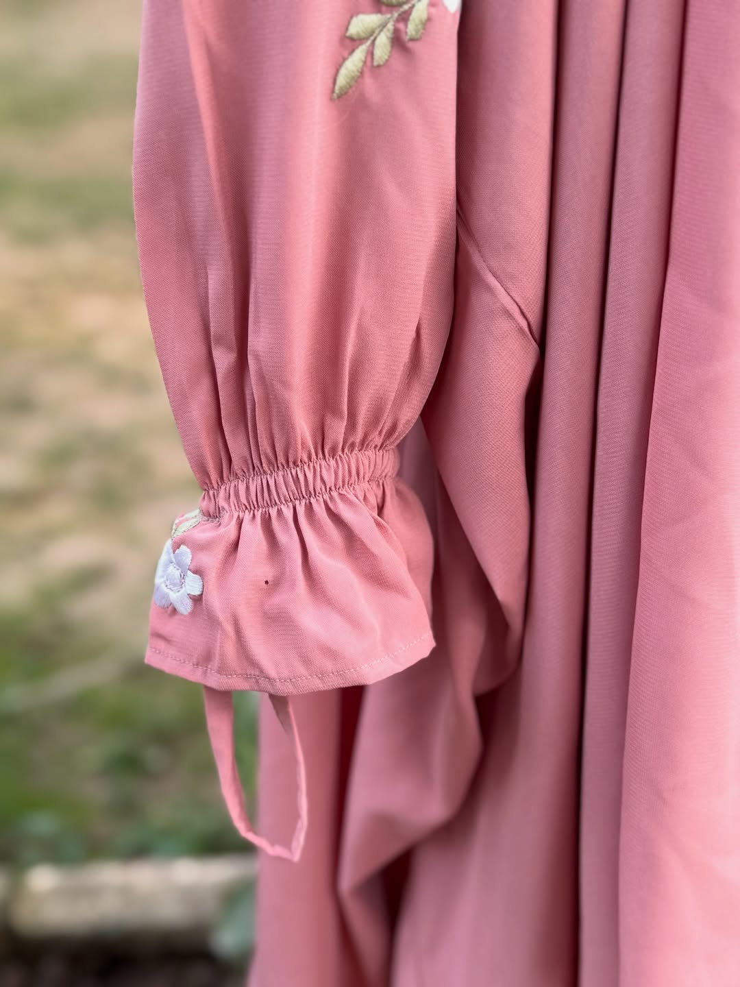 EMBROIDERED 3 PIECE (NAQAB , JILBAB & SKIRT) - T-Pink