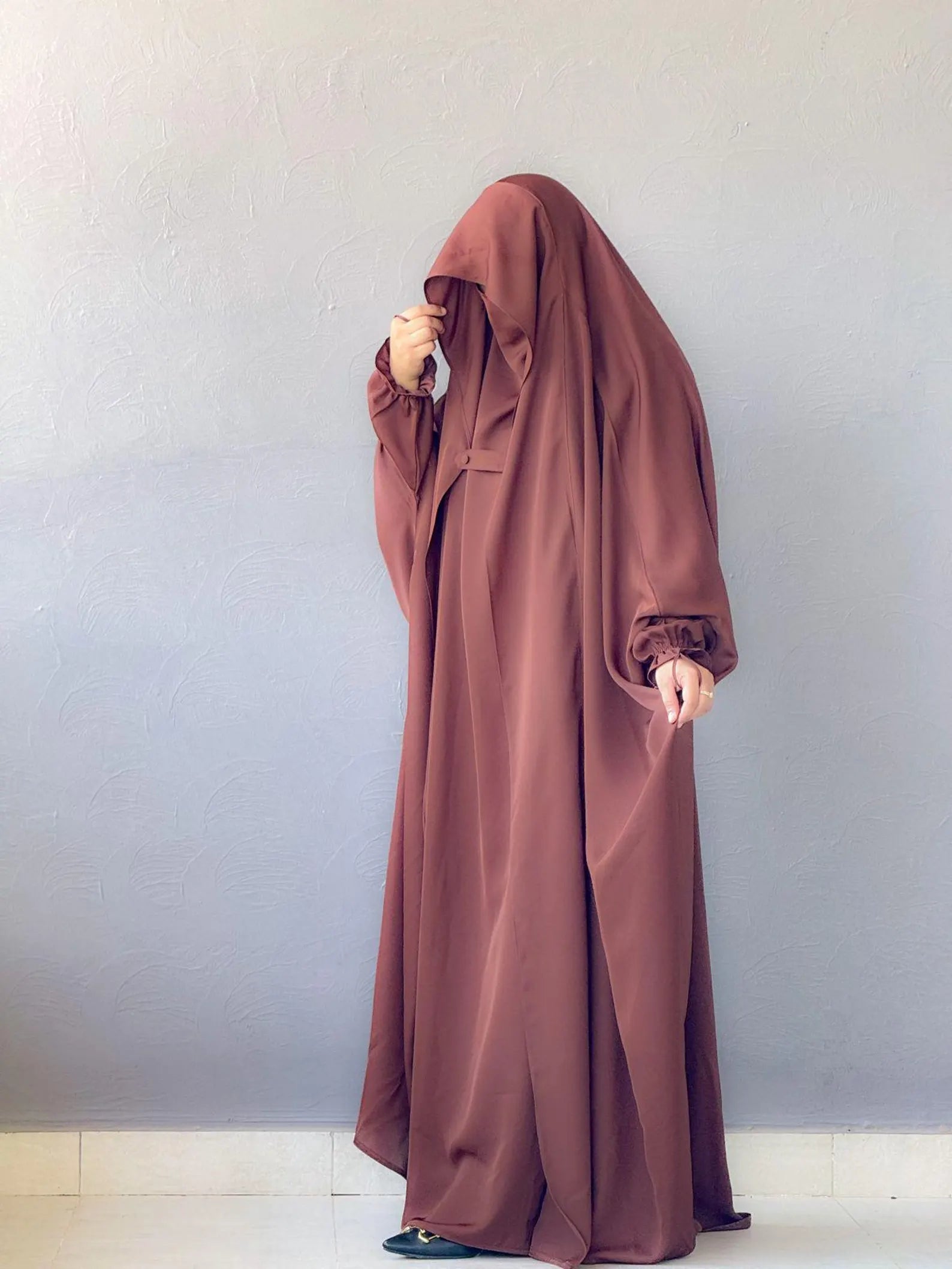 SAUDI JILBAB ( IMPORTED KOREAN NIDA) - TPINK