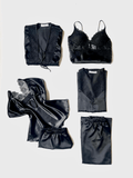 6-Piece Turkish Satin Nightgown Set | Soft, Elegant & Comfortable